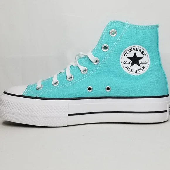 Converse CTAS Lift Hi Tops Brand New Women Size 8 Cyan A07570F NWT - Picture 4 of 7